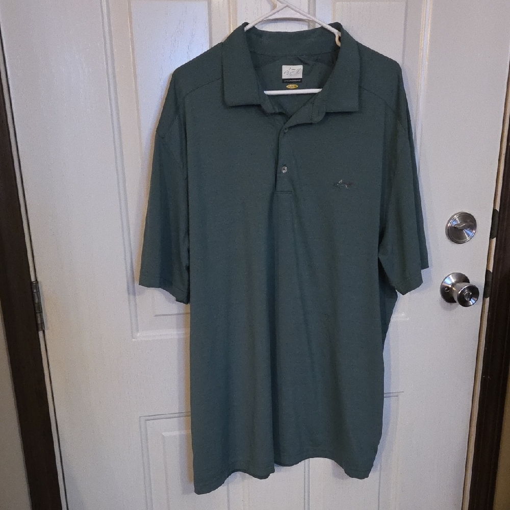 Greg Norman Collection Green Polo Shirt Size XXL